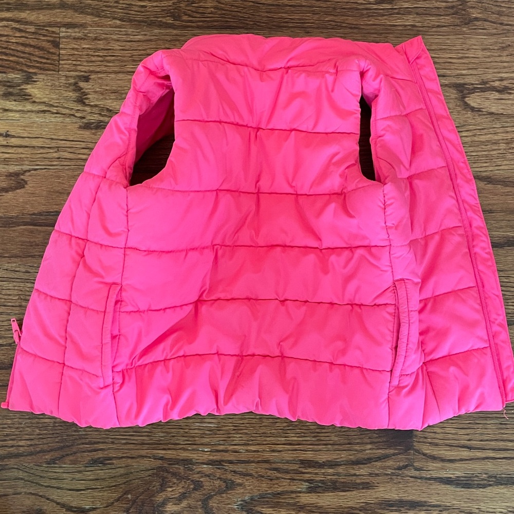 Puma Kids Bright Pink Quilted Vest - Picture 4 of 4